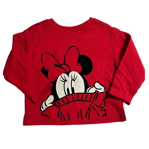 Baby GAP Disney Minnie Mouse Sweatshirt Top Toddler Girls Size 3 Like New condit - Picture 1 of 4